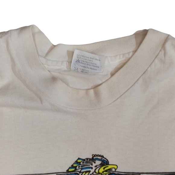 Vintage Modified Race Car Mod Class IMCA XL TShirt Grungy Wichita Kansas KS - Picture 7 of 10